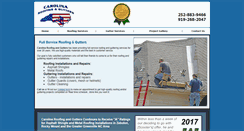 Desktop Screenshot of carolinaroofingandgutters.com